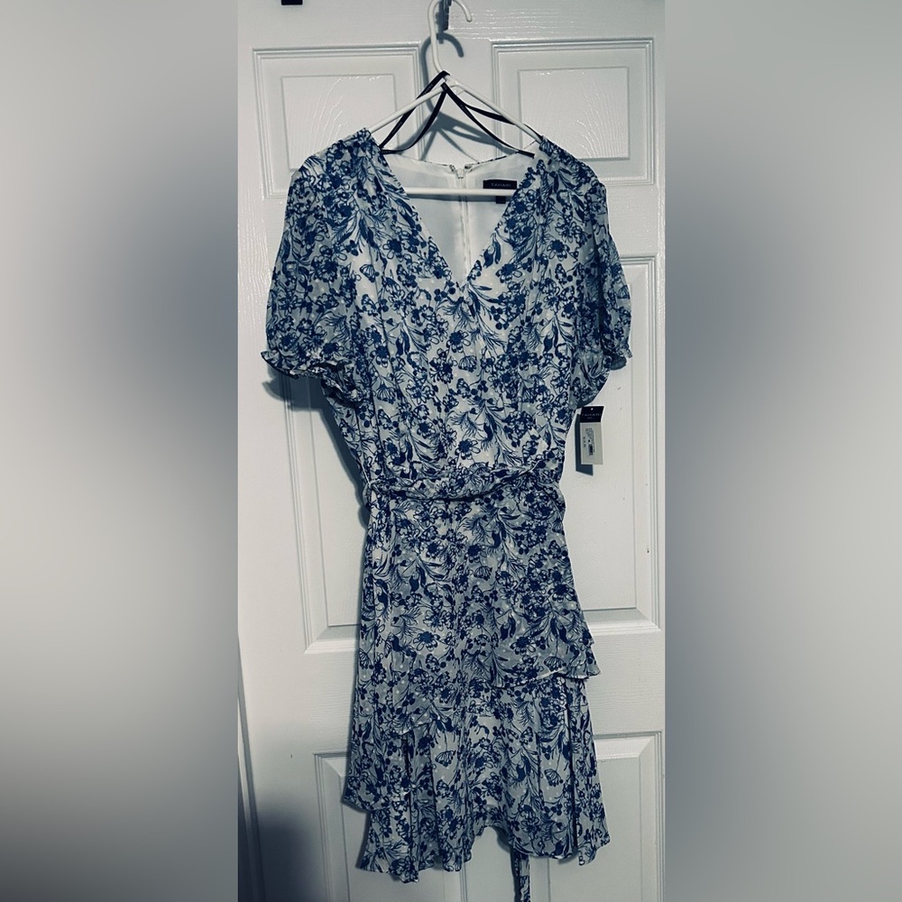 NWT Tahari faux wrap dress.